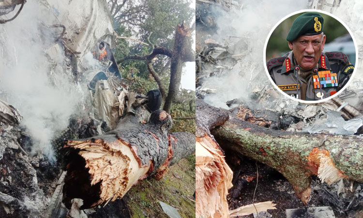 ভারতের সাবেক সেনাপ্রধানকে বহনকারী হেলিকপ্টার বিধ্বস্ত, নিহত ৪