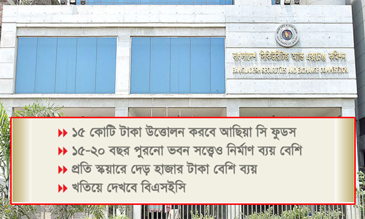 ভবন নির্মাণ ব্যয় অস্বাভাবিক অর্থ আত্মসাতের শঙ্কা!