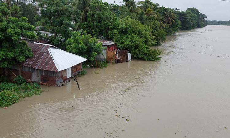 জোয়ারের পানিতে ২৫ গ্রাম প্লাবিত