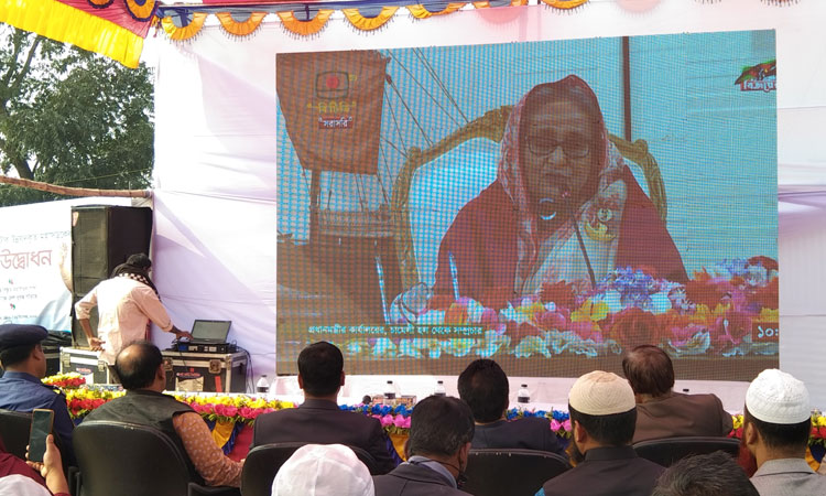 ভবেরচর-গজারিয়া-মুন্সীগঞ্জ মহাসড়ক উদ্বোধন করলেন প্রধানমন্ত্রী