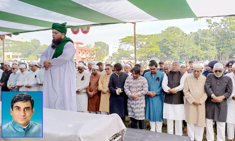 চাঁদপুরে মায়ার ছেলের জানাজায় লাখো মুসল্লির ঢল