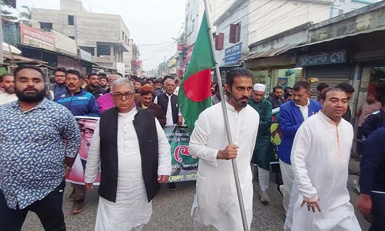 বাগেরহাটে শেখ তন্ময়ের নেতৃত্বে বিজয় র‌্যালি ও সমাবেশ