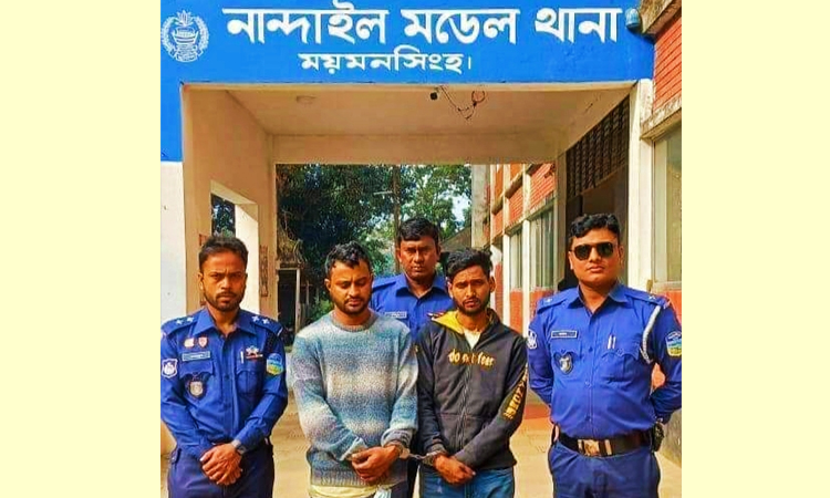 নান্দাইলে দুই ইয়াবা ব্যবসায়ী গ্রেফতার 