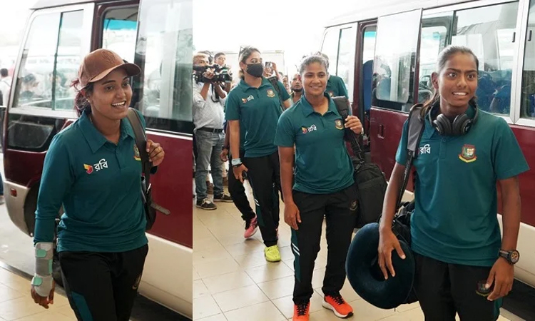 এশিয়া কাপ খেলতে ঢাকা ছাড়ল বাংলাদেশ নারী ক্রিকেট দল